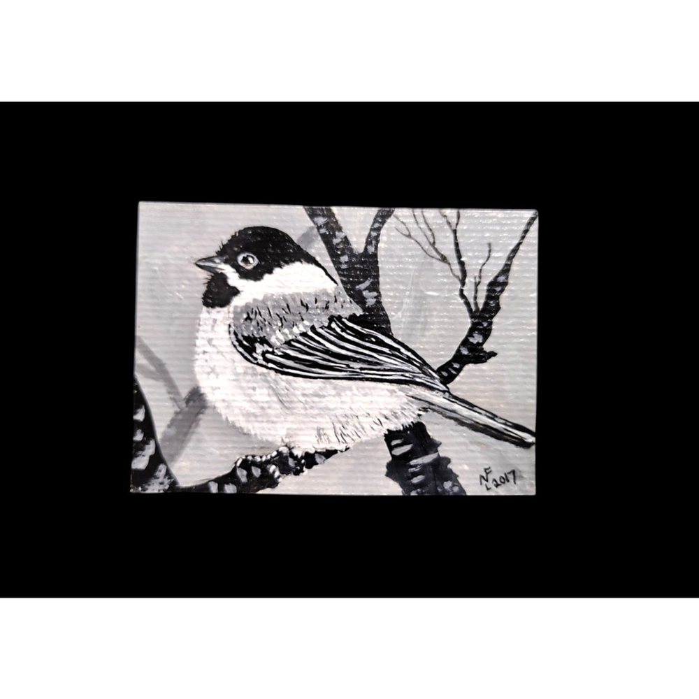 Original Aceo Painting Signed And Numbered by artist NF 2017